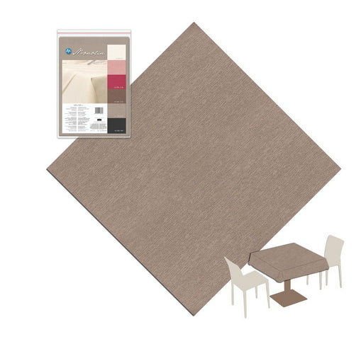 Tovaglia 150x150 in Poliestere Lavabile Packservice Monolin Beige 12 P –