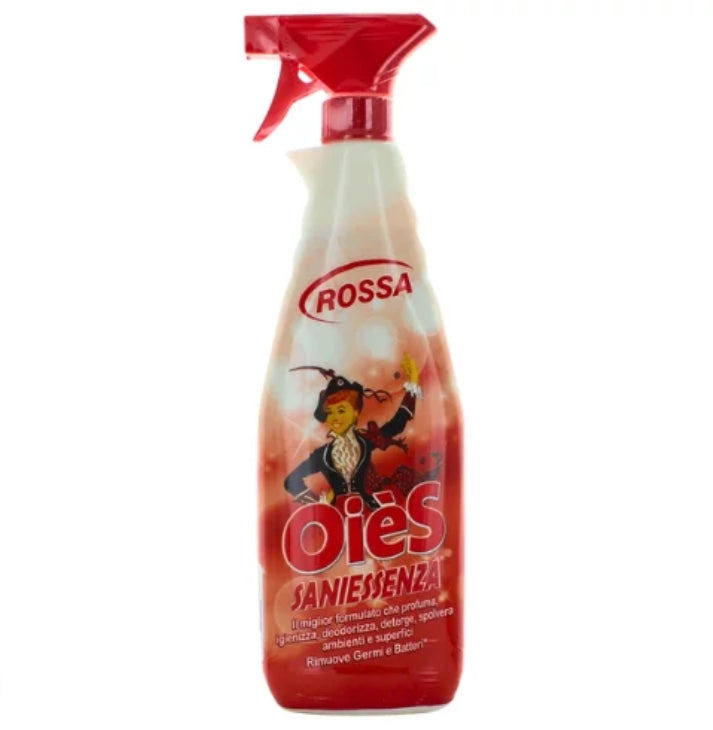 Deodorante Saniessenza Oies Fragranza Rossa 750ml x 12 pezzi