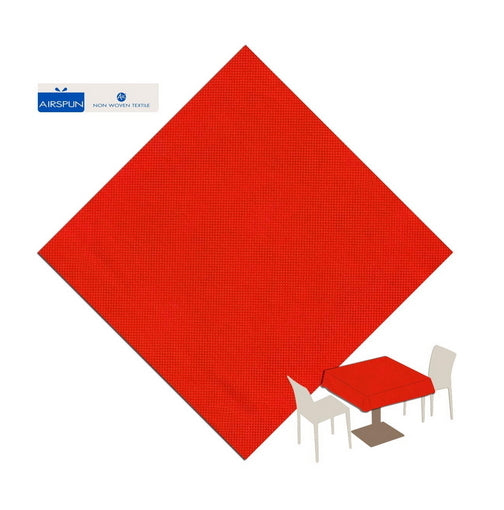 Tovaglia 100x100 TNT Packservice Airspun Color Rosso 100 Pezzi